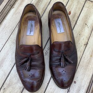 Mezlan HAVANA Brown Leather Tassel Loafers Size 9